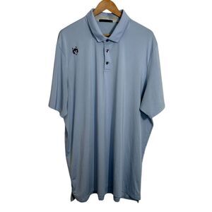 Greyson Golf Polo Shirt 2XL XXL Short Sleeve Blue Performance Stretch